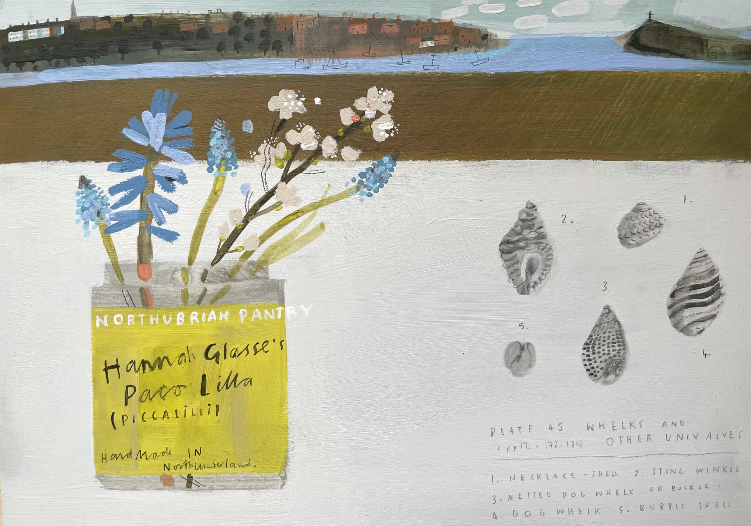 Paco Lilla And Shells. Alnmouth The Old School Gallery