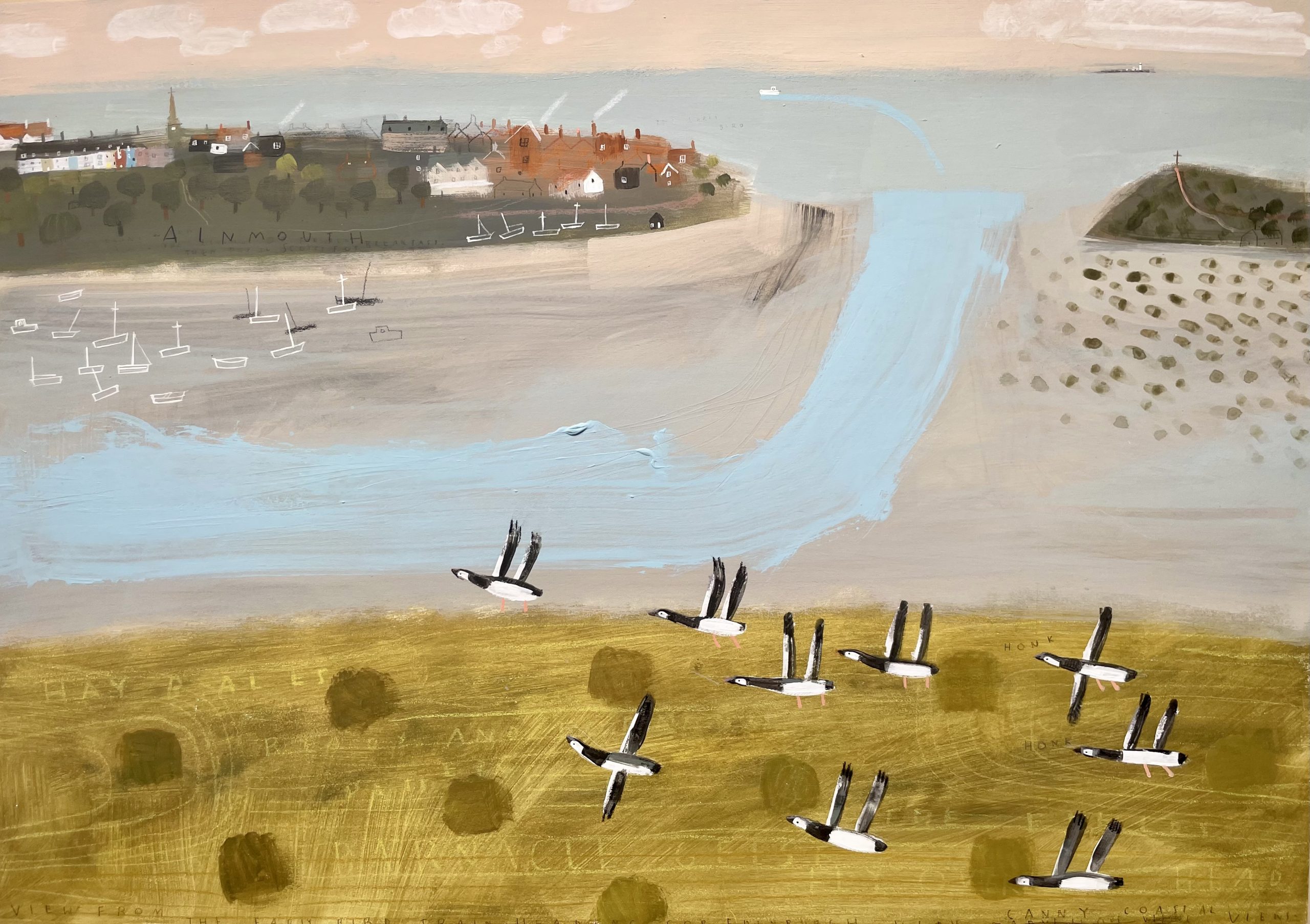 A Skein Of Geese Alnmouth The Old School Gallery