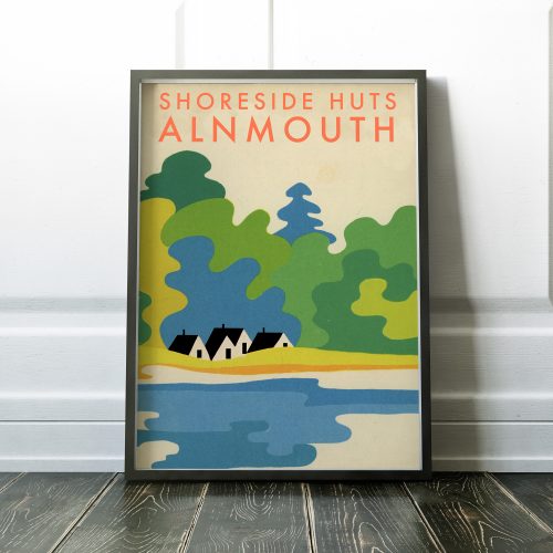 Shoreside Huts Print